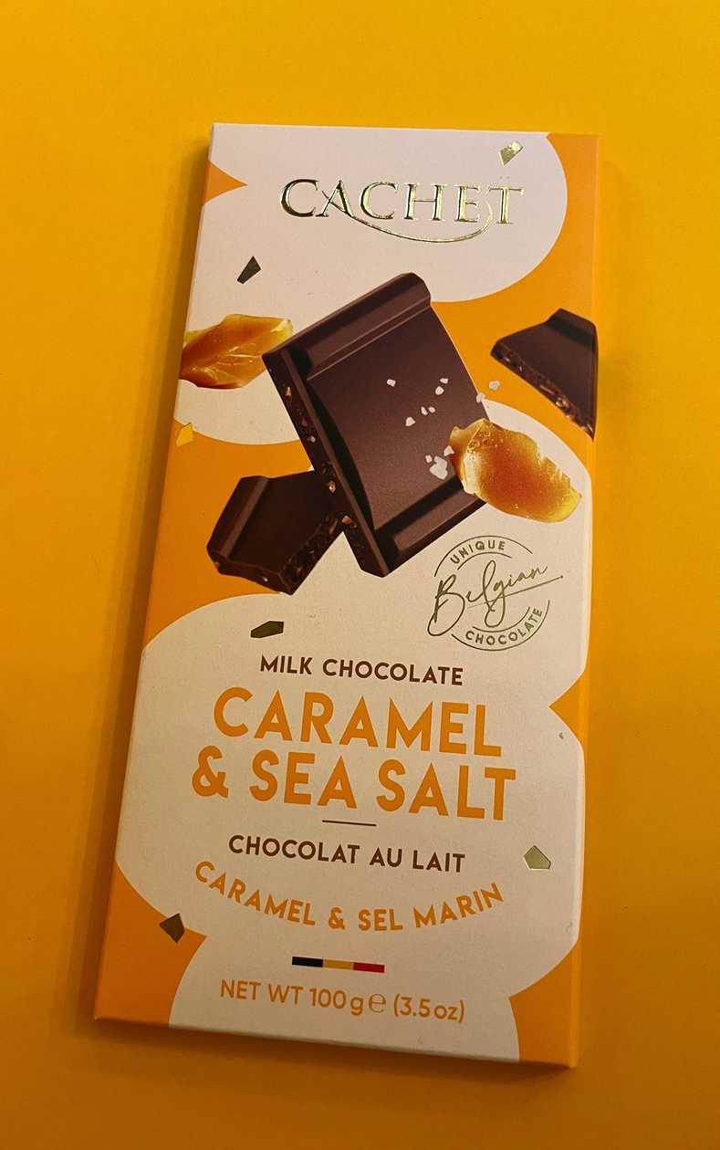 Belgian Milk Chocolate With Caramel And Sea Salt 100g