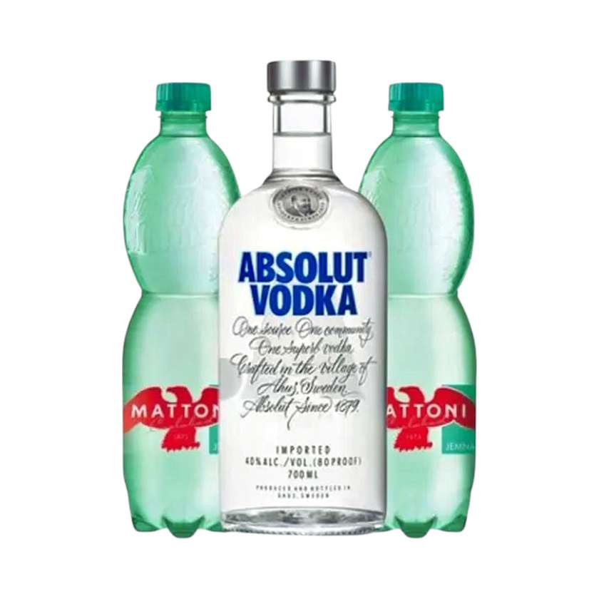 Absolut 0,7l + 2x Mattoni 1,5l