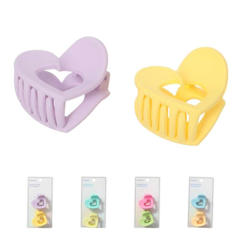 Heart Little Hair Claw Clips (2 pcs)