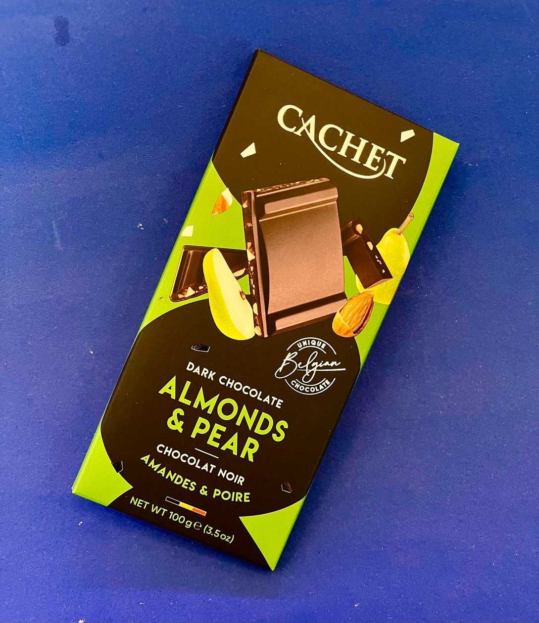 Belgian Dark Chocolate With Pear And Almonds