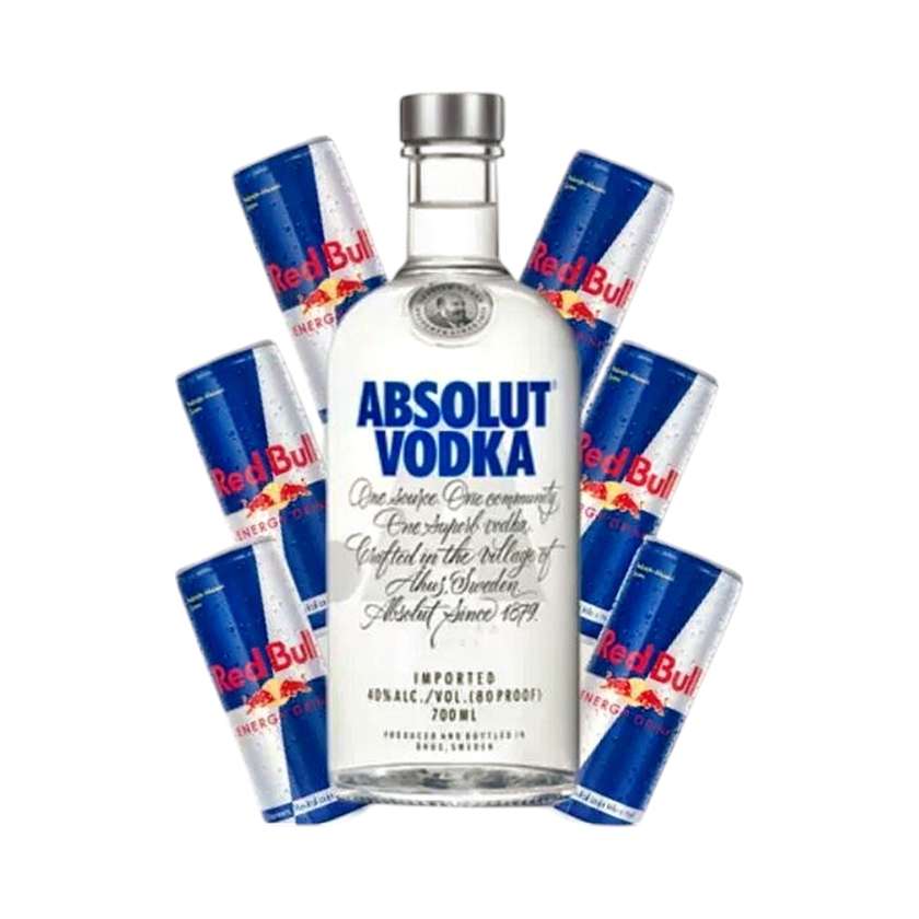 Absolut 0,7l + 6x Redbull