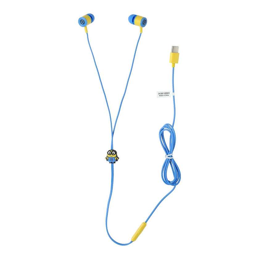 Minions Collection Type-C In-ear Earphones Model: F056T (Blue)