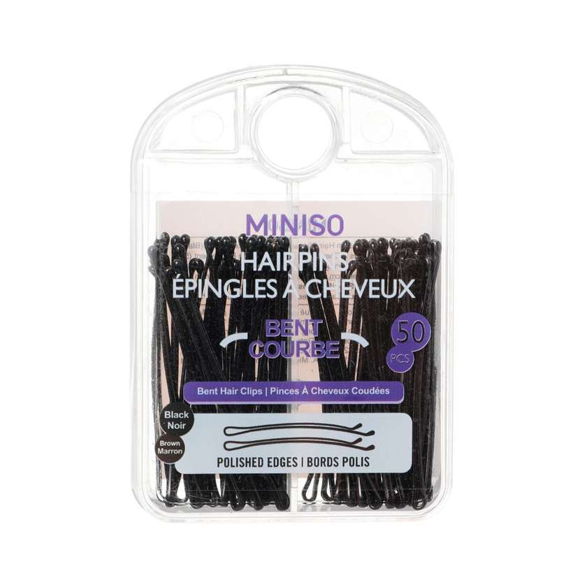 5cm Hair Clips with Storage Box (50 pcs)(Black & Brown)
