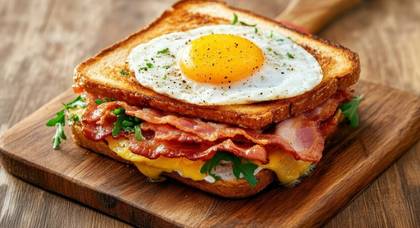 Bacon, Egg, and Cheese Toast