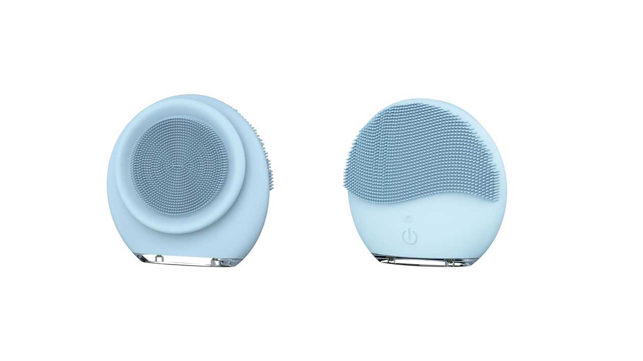 Rechargeable Super Soft Silicone Facial Cleansing Brush  Model: 3K(Blue)