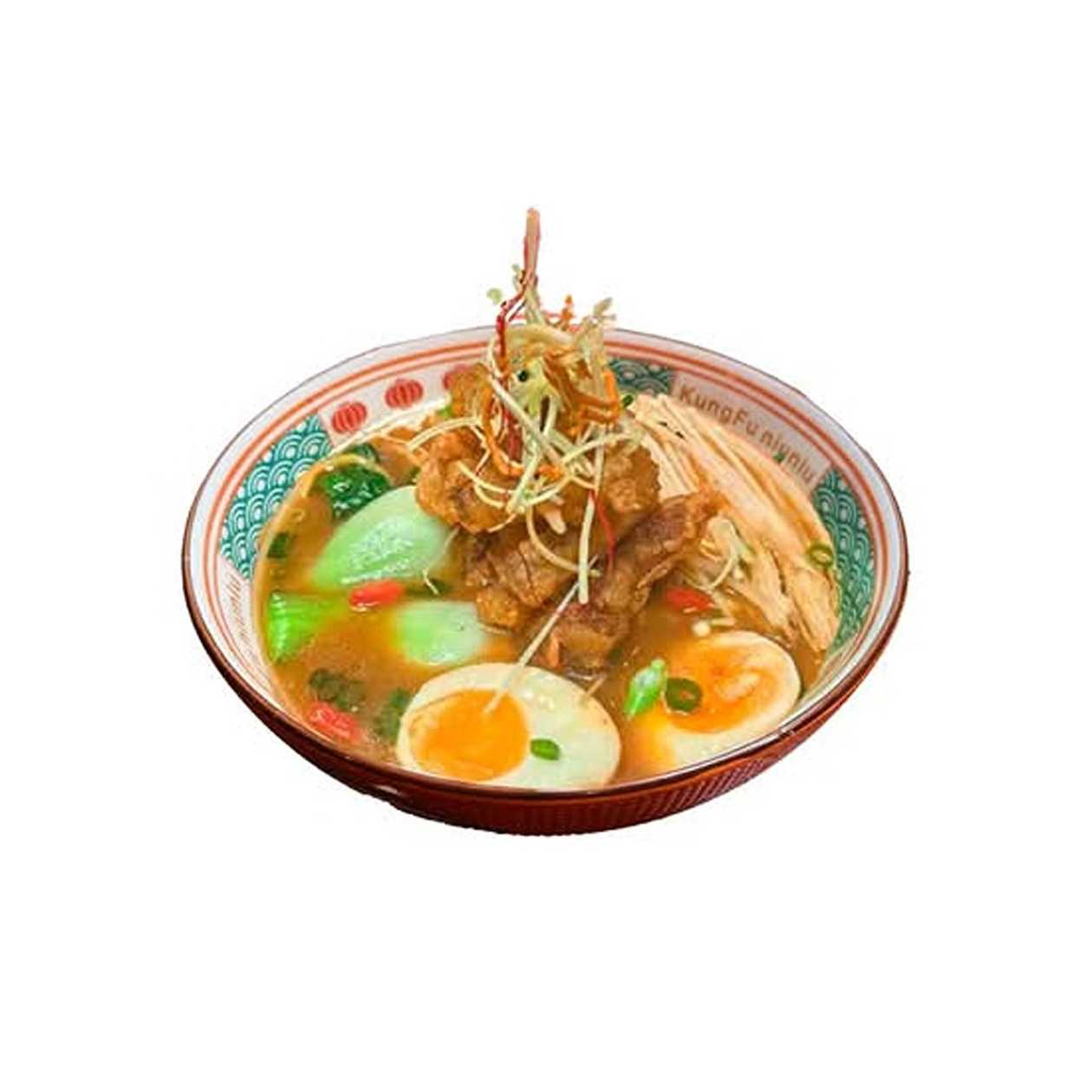 Noodles with Crispy Pork Strips with Soy Sauce