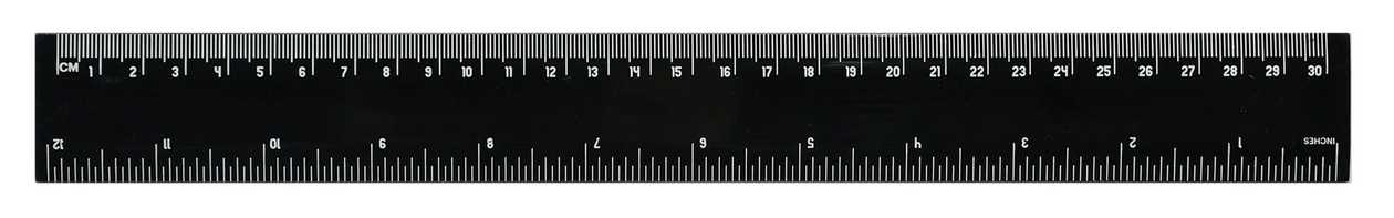 Black & White Series 30cm Ruler