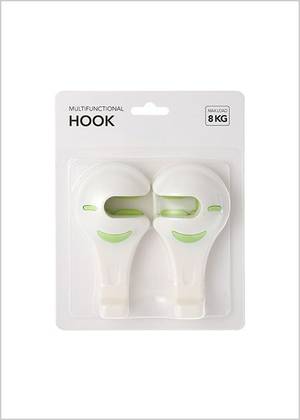 Simple Car Headrest Hanger Hook 2 Pack (White)