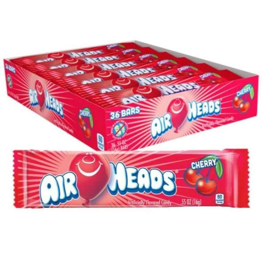 Airheads Cherry - cherry flavored chewy candy 15.6g