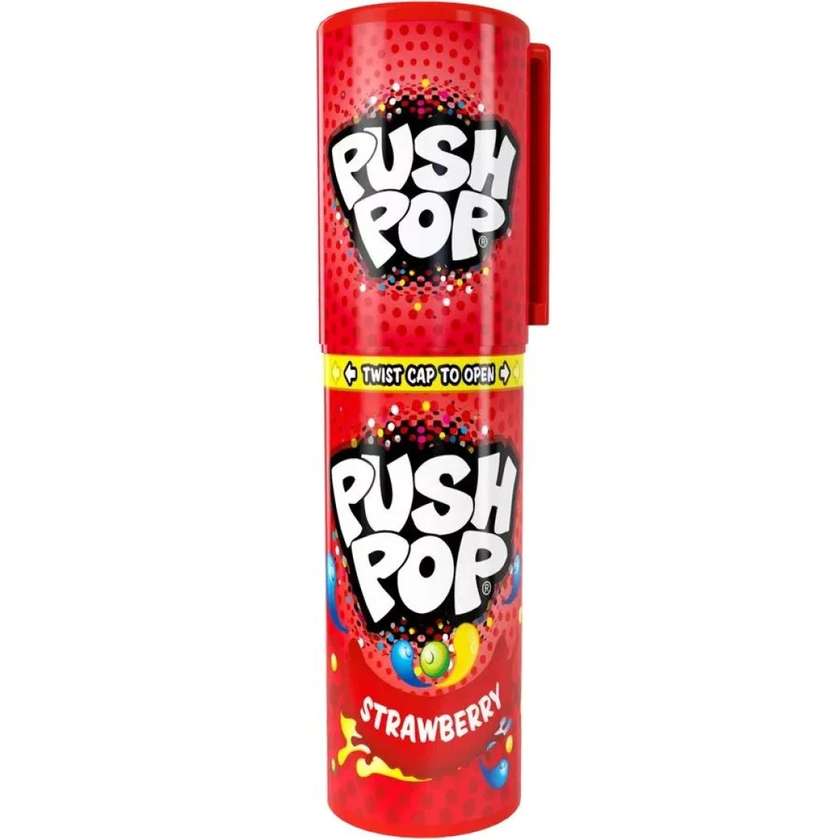 Bazooka Push Pop Strawberry 15g