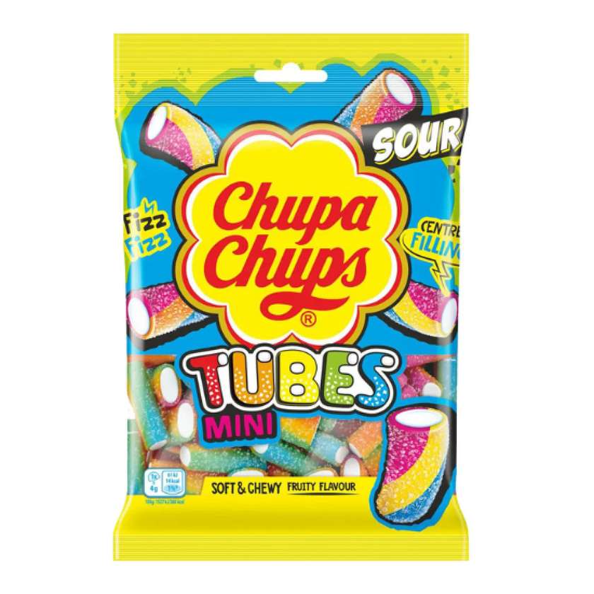 Chupa Chups Mini Sour Tubes 120g