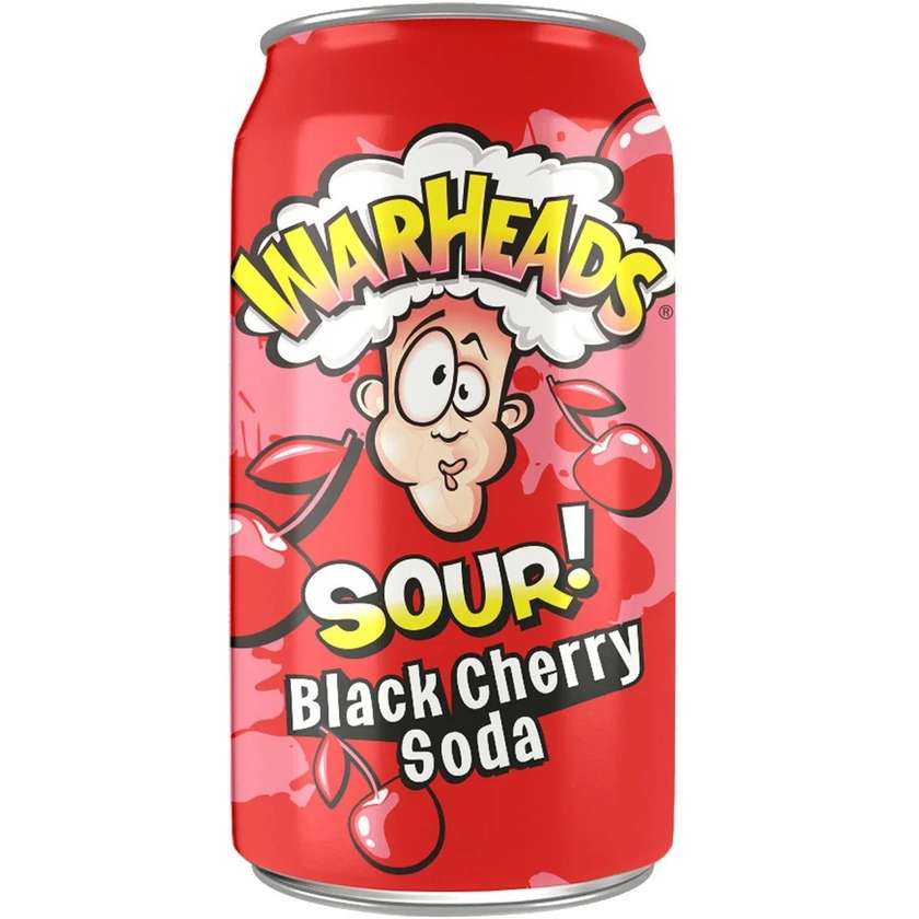 Warheads Sour! (USA) Black Cherry Soda - black cherry 355ml