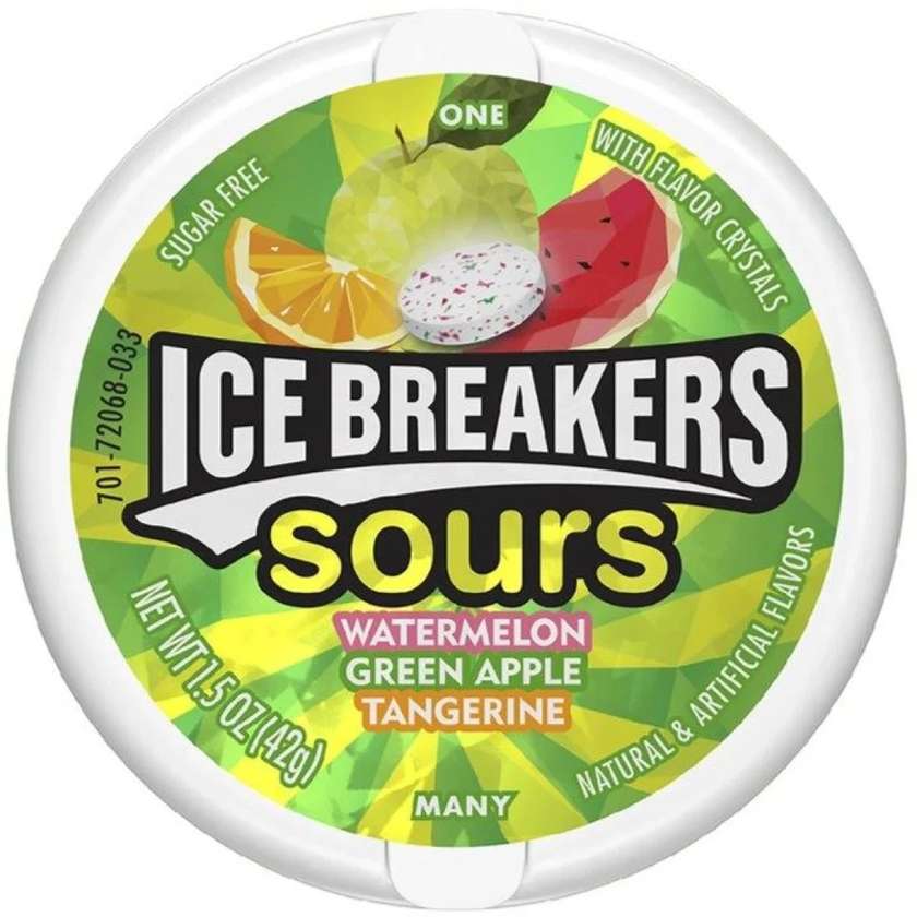Ice Breakers Sours - sour fruits flavored 42g
