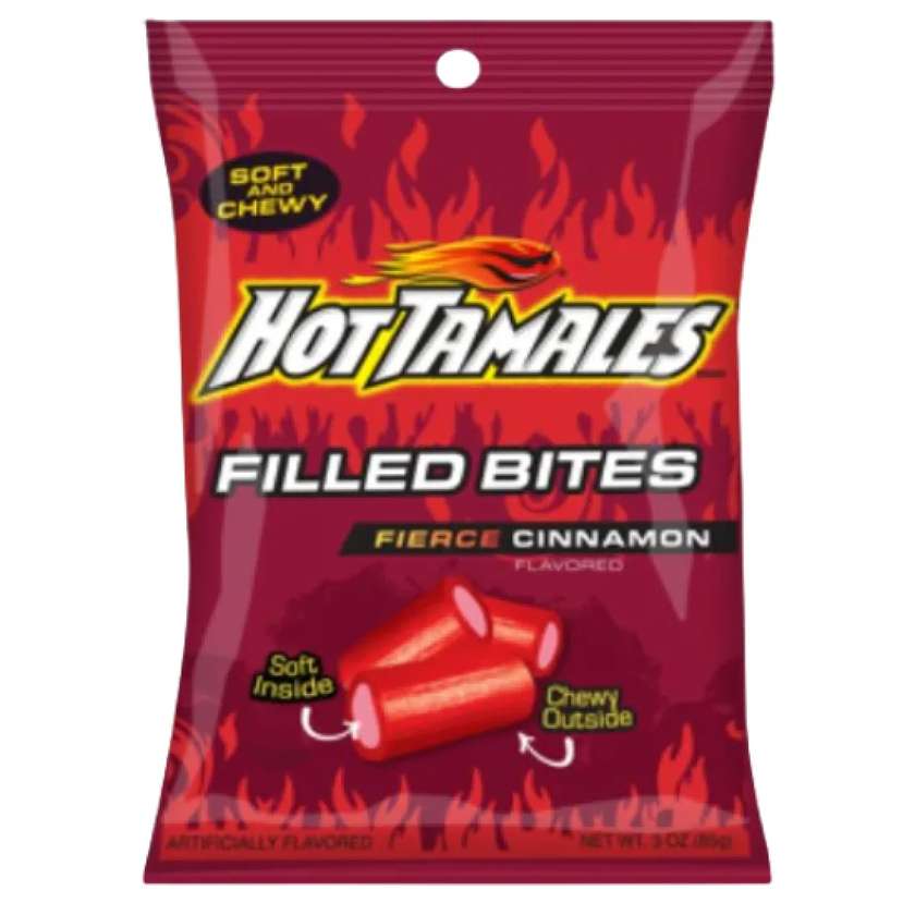 Hot Tamales Filled Bites Fierce Cinnamon 85g