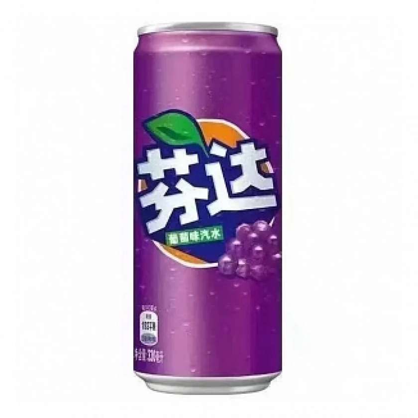 Fanta Grape Flavor Slim Can 330ml (CHINA)