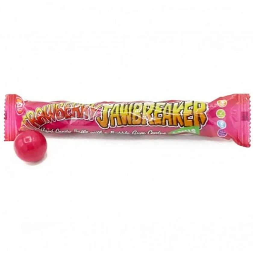 Zed Candy Jawbreaker Strawberry - strawberry flavored chewing gum 50g