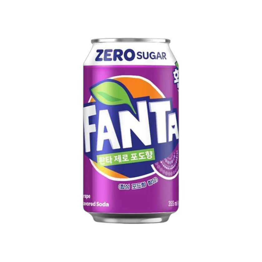 Fanta Zero Grape 355ml (SOUTH KOREA)