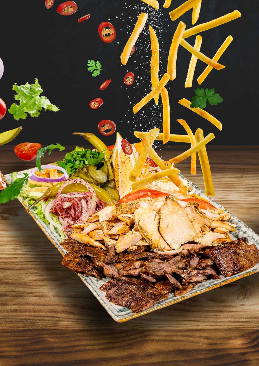 Mix Shaorma on a Plate