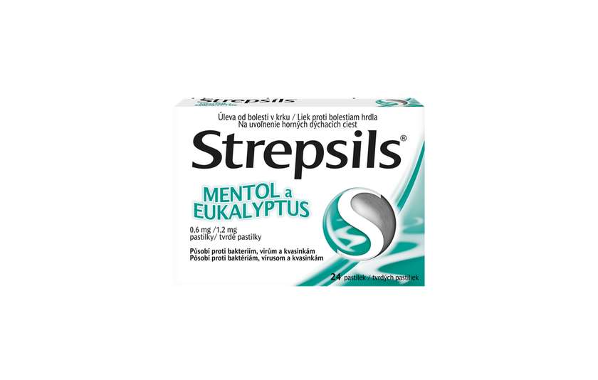 Strepsils Menthol and Eucalyptus 0.6mg/1.2mg pas.24