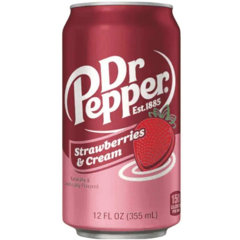 Dr. Pepper USA Strawberries & Cream Flavored 355ml