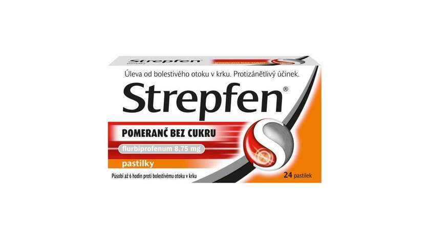 Strepfen Orange without Sugar 8.75mg lozenges 24pcs
