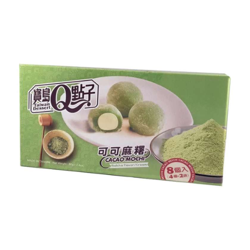 Q Brand Cacao Matcha Mochi 80g TWN