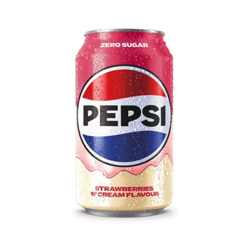 Pepsi ZERO SUGAR Strawberry & Cream 330ml