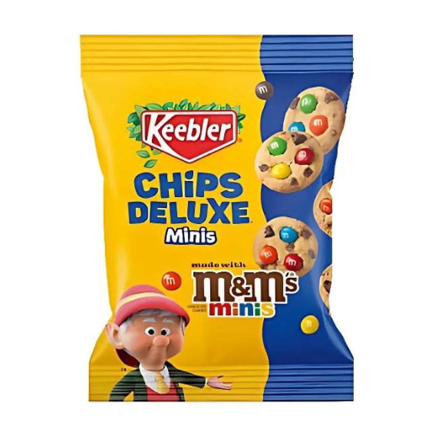 Keebler Chips Deluxe Minis Cookies with M&M's Minis - M&M's flavored cookies 45g