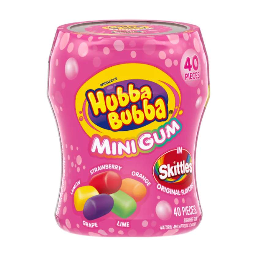 Hubba Bubba Mini Bubble Gum Skittles 92g