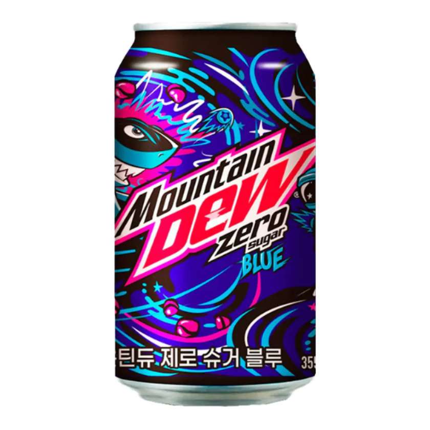 Lotte Chilsung Mountain Dew Zero Sugar Blue 355ml (SOUTH KOREA)