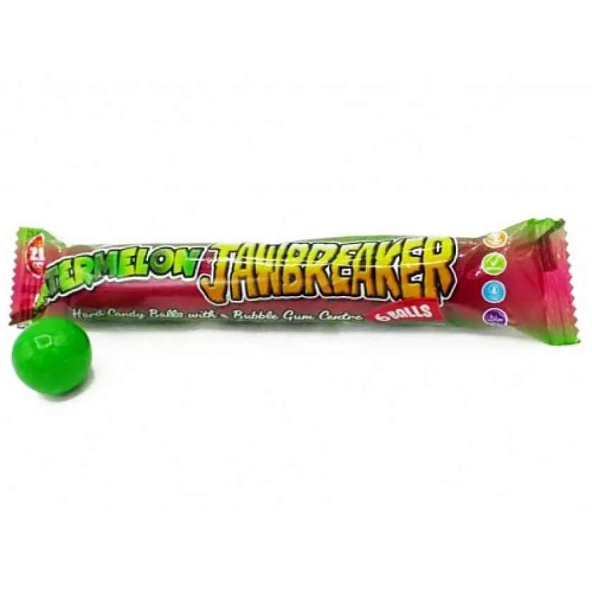 Zed Candy Jawbreaker Watermelon - watermelon flavored chewing gum 50g