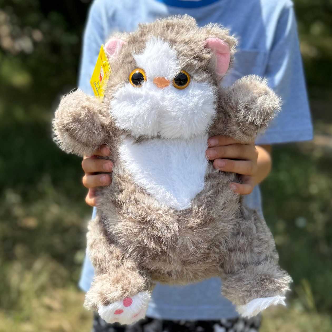 Soft plush toy cat (brown)