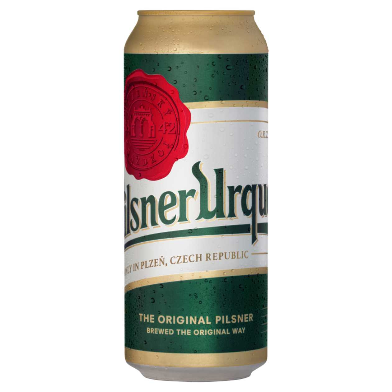 PILSNER URQUELL Light lager beer 12% can 0.5l