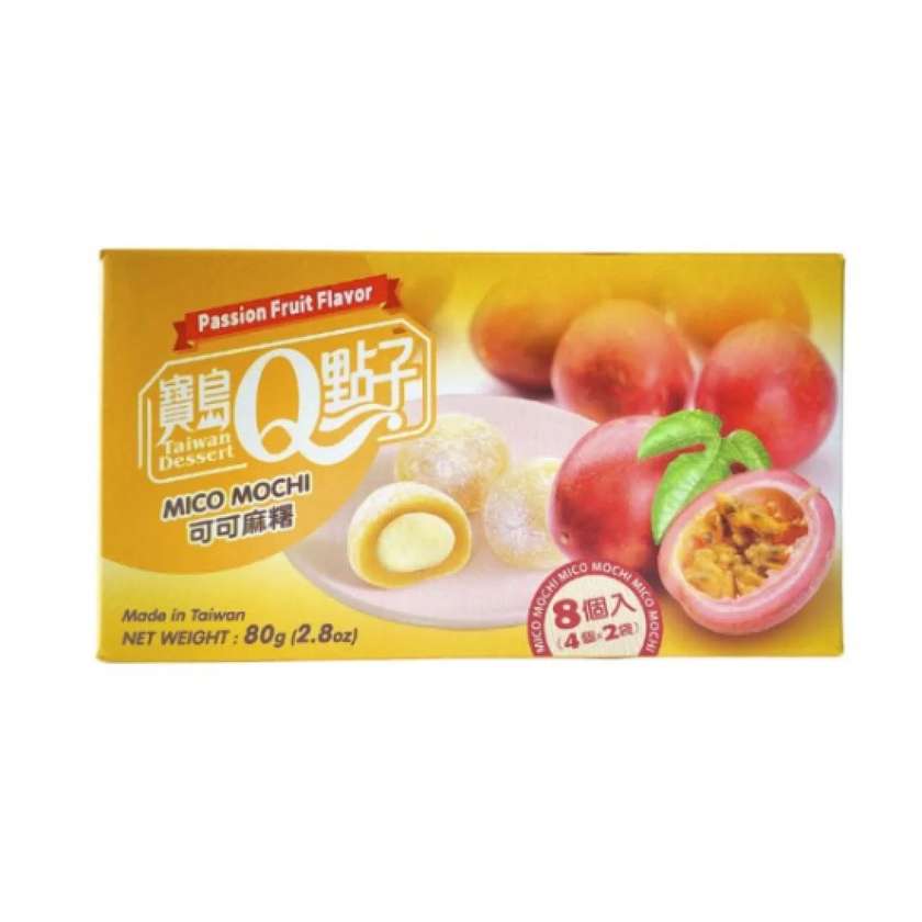 Q Brand Cacao Passion Fruit Mochi 80g TWN