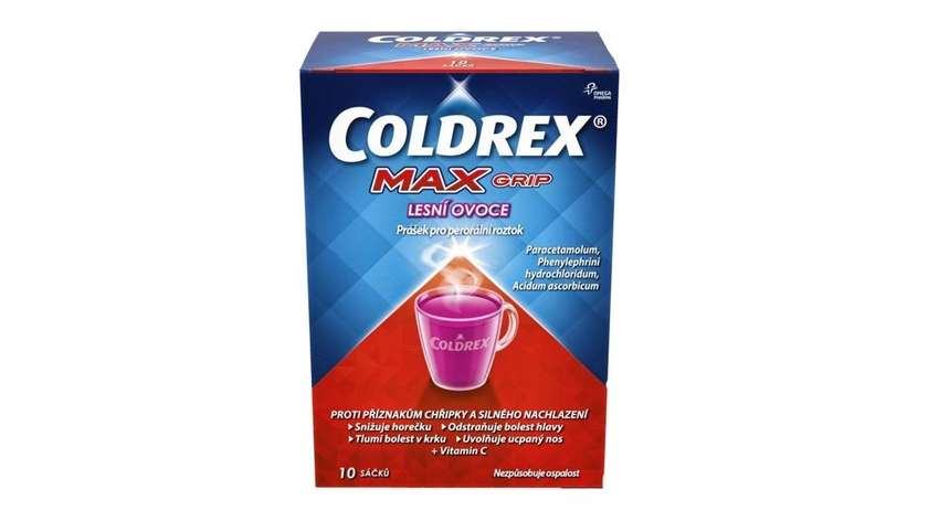 Coldrex Maxgrip Forest Fruit 1000 mg/10 mg/70 mg powder for oral solution in sachet