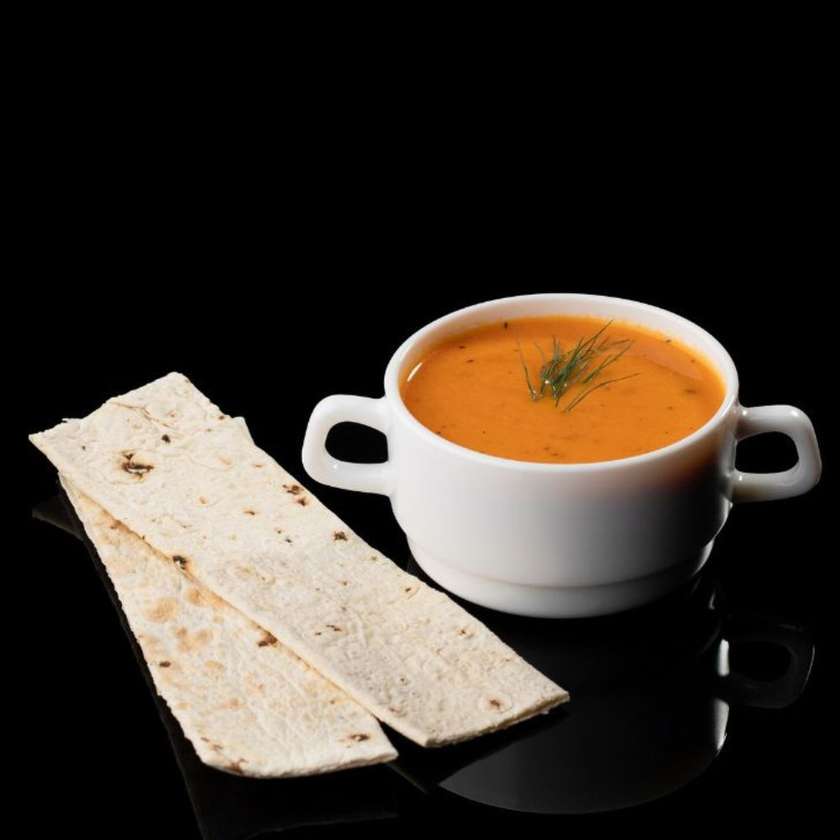 Vegetable Cream Soup in Coconut Milk with Lavash, 300/50g