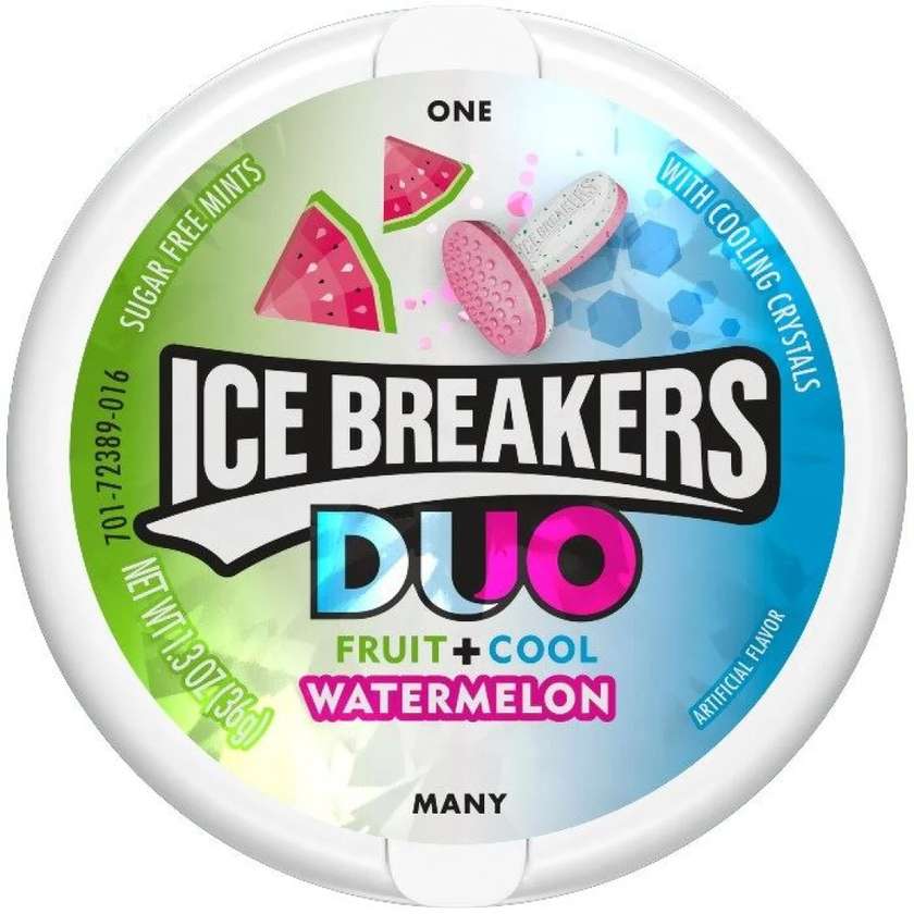 Ice Breakers DUO Watermelon Mints Flavored 36g