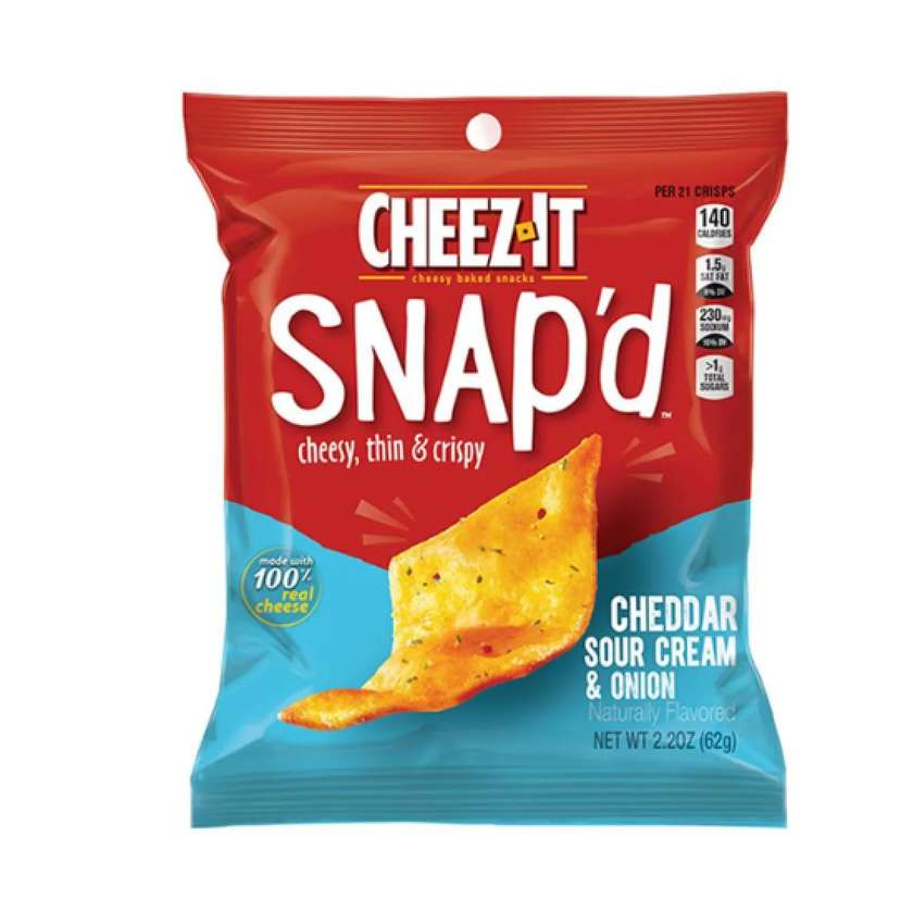 Cheez-It Snap'd Cheddar Sour Cream & Onion 62g