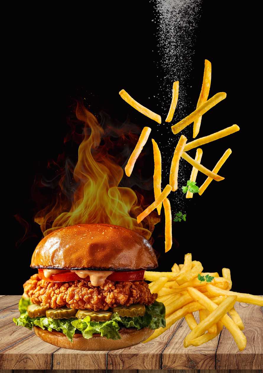 Chicken Burger Menu