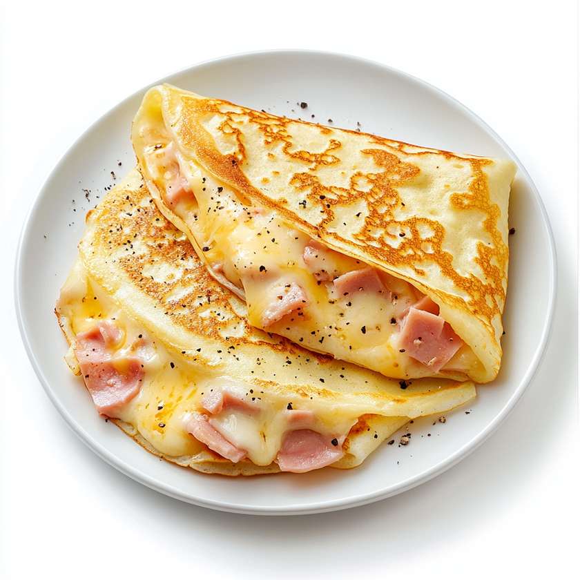 Lietiniai su kumpiu ir sūriu