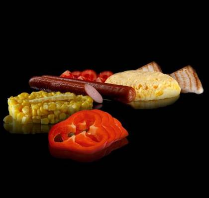 Omelet with vegetables and sausages, 465g