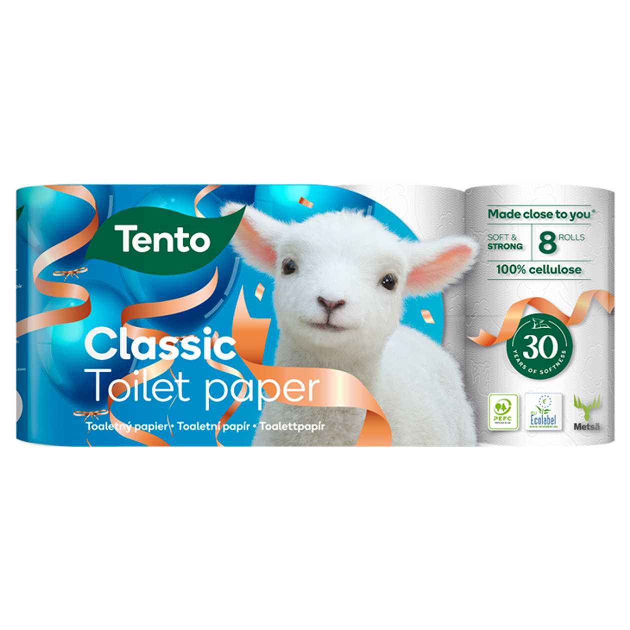 TENTO Classic toilet paper 3 layers 8 pcs