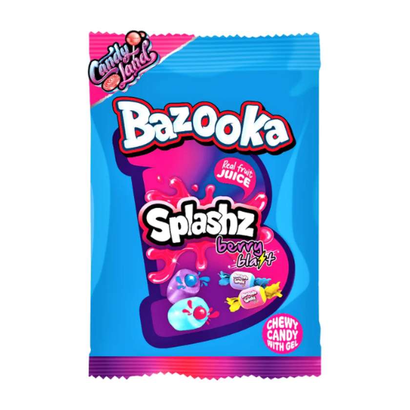Bazooka Splashz Berry Blast 120g