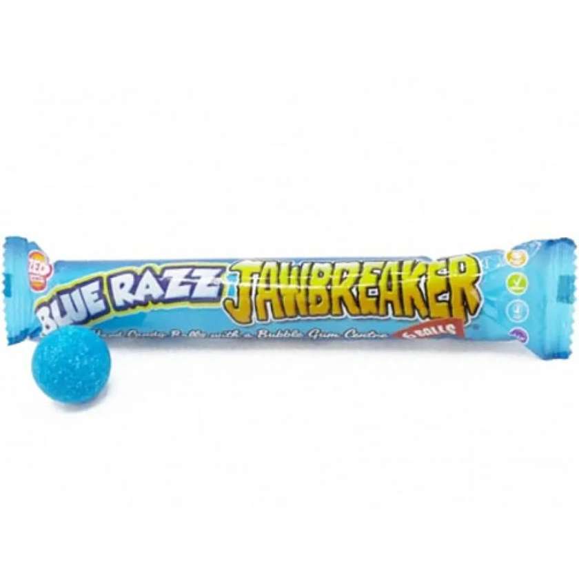 Zed Candy Jawbreaker Blue Razz - blue raspberry flavored chewing gum 50g
