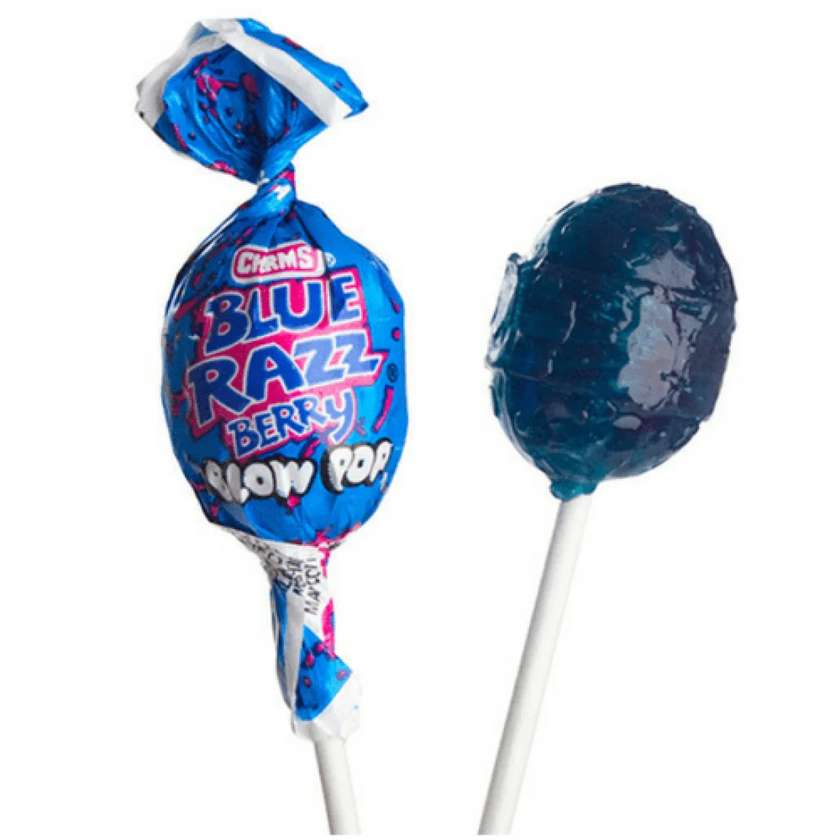 Charms Blow Pop Blue Razz Berry Lollipop 18g