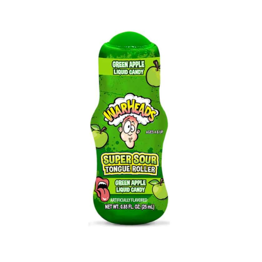 Warheads Super Sour Tongue Roller - green apple 25ml