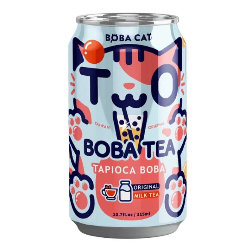 Boba Cat Milk Original Tapioca Bubble Tea 315ml TWN
