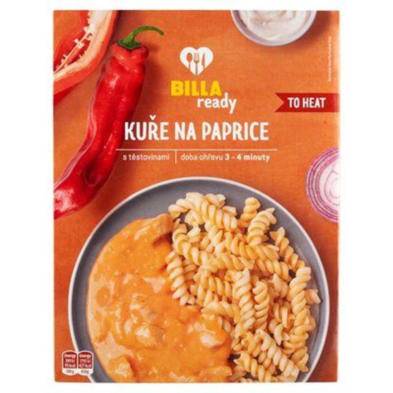 BILLA READY Chicken on paprika with pasta 450g