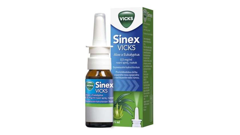 Sinex Vicks Aloe and Eucalyptus 0.5 mg/ml nasal spray, solution