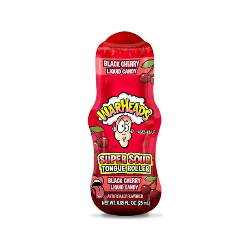 Warheads Super Sour Tongue Roller - black cherry 25ml